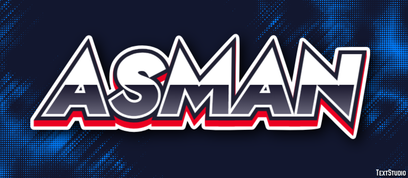 Asman Text effect