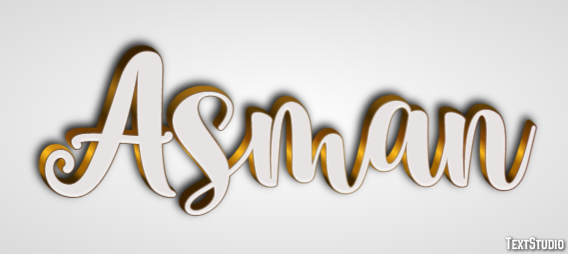 Asman Text effect