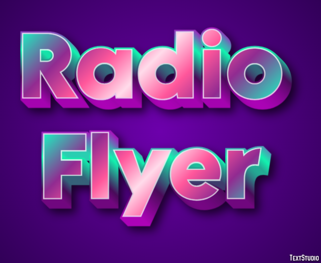 Radio Flyer Texteffekt