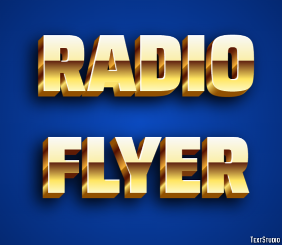 Radio Flyer Texteffekt