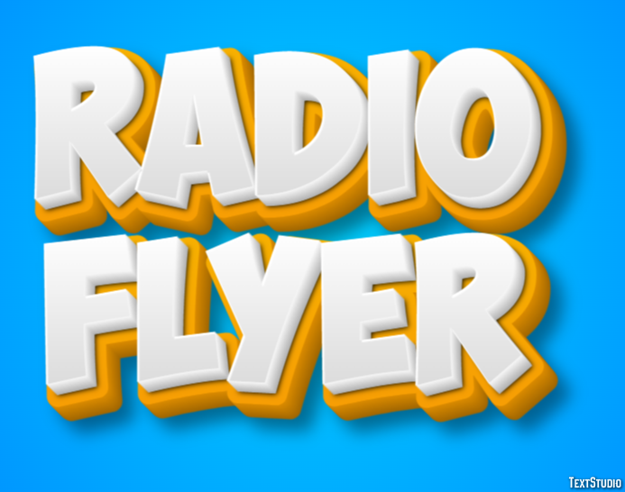 Radio Flyer Texteffekt