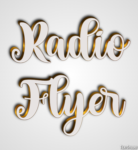 Radio Flyer Texteffekt