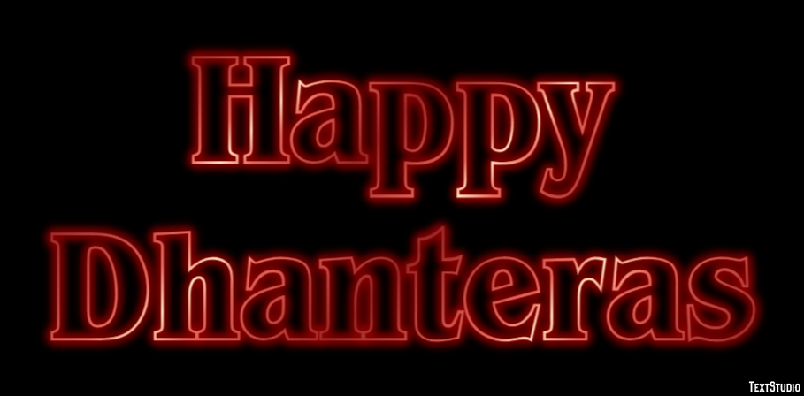 Happy Dhanteras Tekst Effect