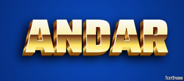 Andar Эффект текста