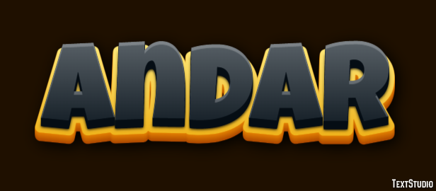 Andar Эффект текста
