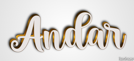 Andar Эффект текста