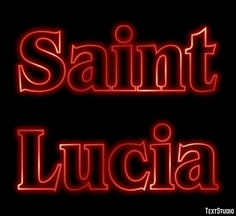 Saint Lucia Text effect