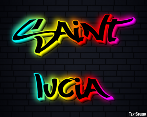 Saint Lucia Text effect