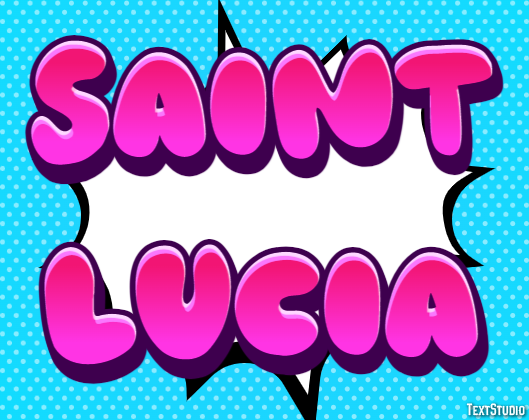 Saint Lucia Text effect
