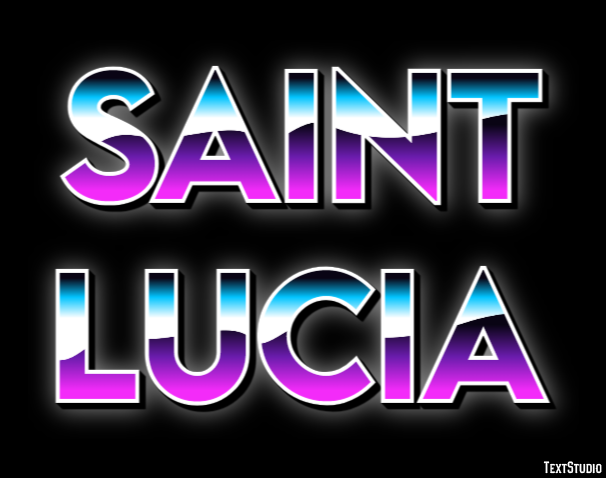 Saint Lucia Text effect