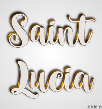 Saint Lucia Text effect