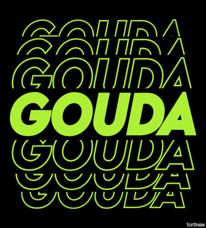 Gouda Efekt tekstowy