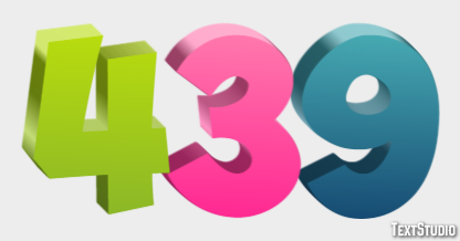 439 Texteffekt