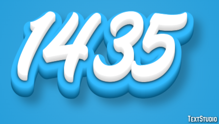 1435 Tekst Effect
