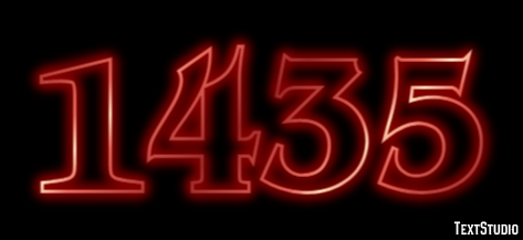 1435 Tekst Effect