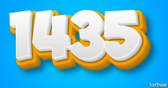 1435 Tekst Effect