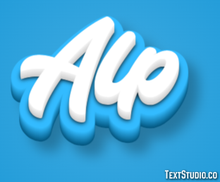 Alp Texteffekt