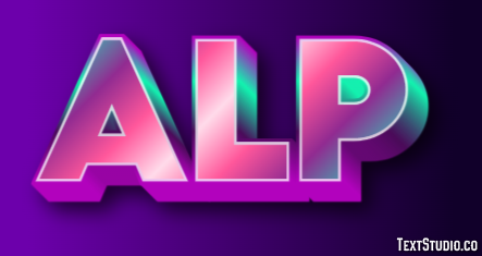 Alp Texteffekt