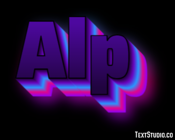 Alp Texteffekt