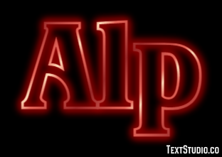Alp Texteffekt
