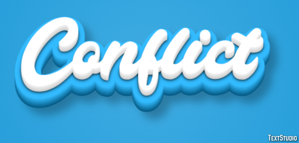 Conflict Text Effect