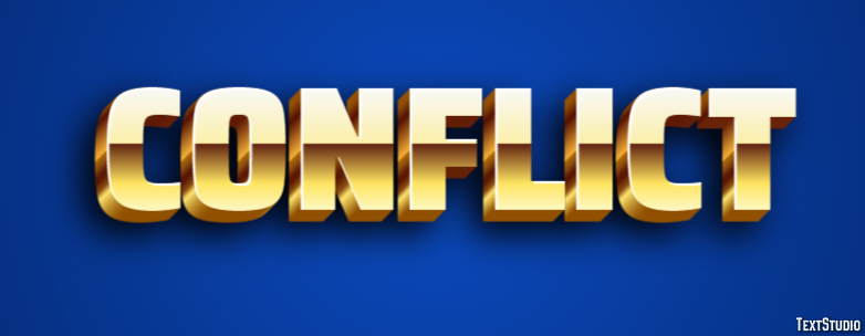 Conflict Text Effect