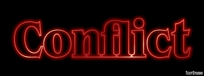 Conflict Texteffekt