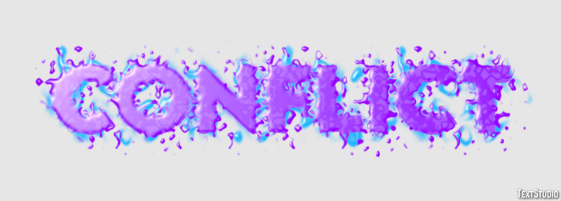 Conflict Text Effect