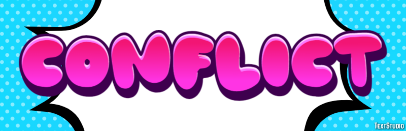 Conflict Text Effect