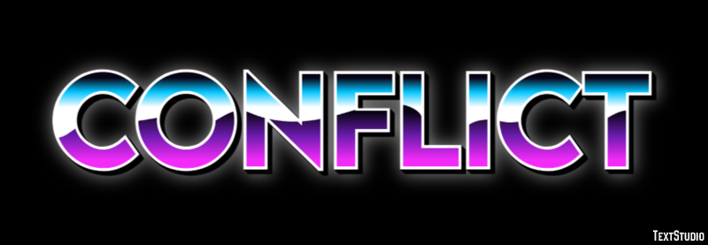 Conflict Text Effect