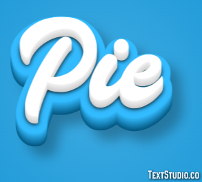 Pie Effet de texte