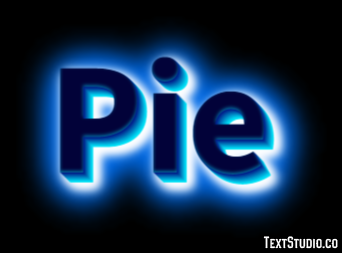 Pie Effet de texte