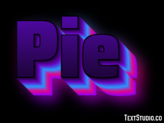 Pie Efekt tekstowy