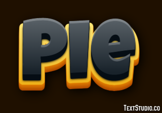 Pie Effet de Texte