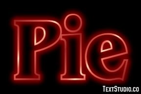 Pie Effet de texte