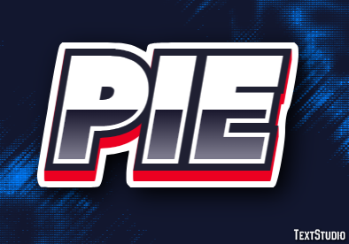 Pie Effet de texte