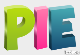 Pie Efekt tekstowy