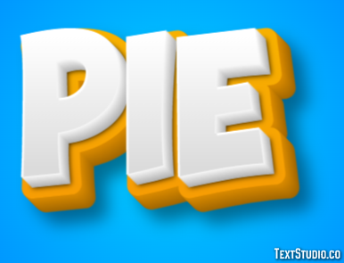 Pie Effet de texte