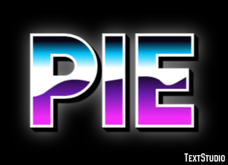 Pie Effet de texte