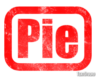 Pie Effet de texte