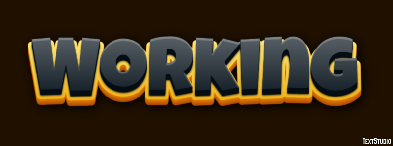 Working Text effect