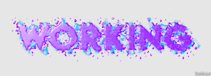 Working Text Effect