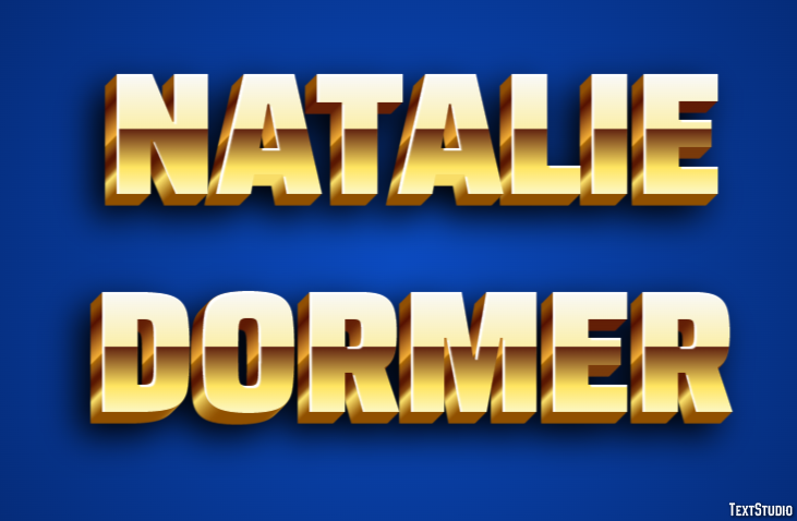 Natalie Dormer Text effect