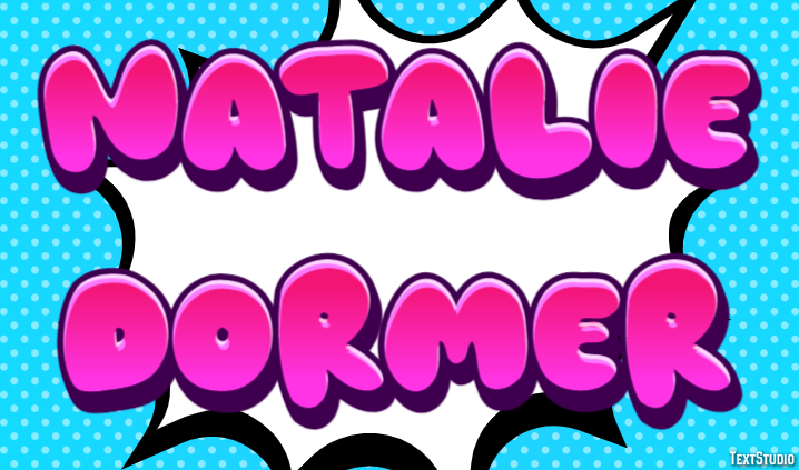 Natalie Dormer Text effect