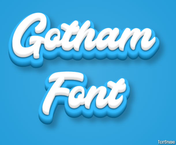 Gotham Font テキスト効果