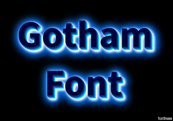 Gotham Font テキスト効果