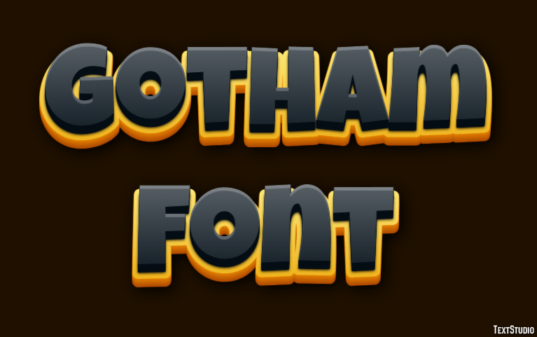 Gotham Font Efekt tekstowy