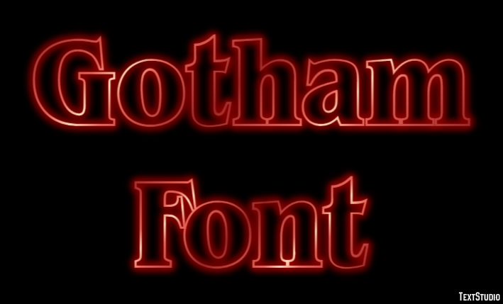 Gotham Font テキスト効果