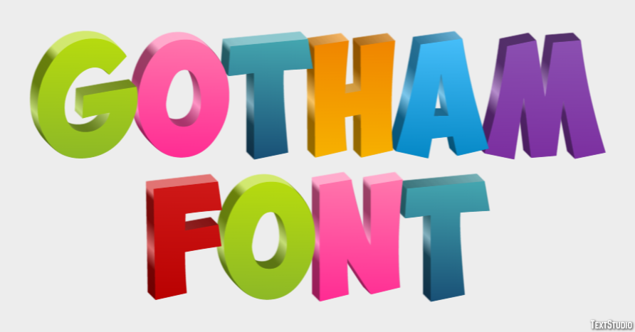 Gotham Font テキスト効果