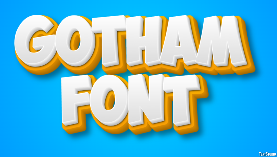 Gotham Font テキスト効果
